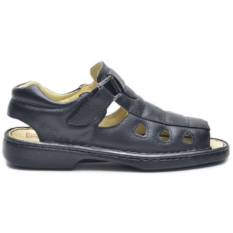 Melhor Sandália Ortopédica Masculina - Sandália Masculina Ortopédica Couro de Floter - CLA-CLE - Sandália ...