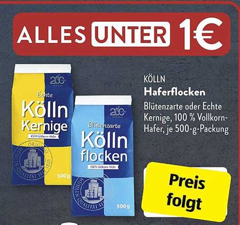 K Lln Haferflocken Angebot Bei Aldi S D Prospekte De