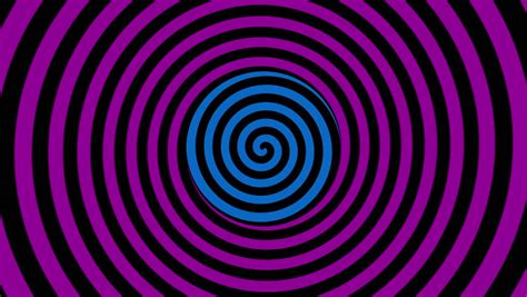 Hypnotic Orange And Purple Spiral Seamless Loop Fractal Stock Footage