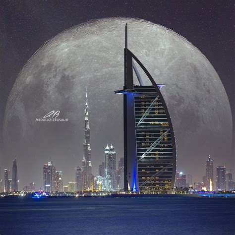 Dubai Moon By Abdulaziz Albastaki 500px