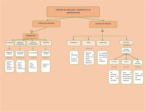 Mapa Conceptual Unidad De Analisis Y Unidad De Medida Unidad De Medida Son Son Puede Ser Son