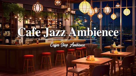 Cozy Jazz Music And Bookstore Cafe Ambience With Relaxing Smooth Piano