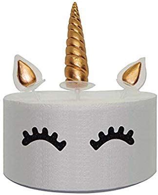 Gold Unicorn Cake Topper Set Included Unicorn Horn Ears And Eyelash