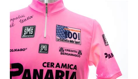 Pink Jersey Signed By Pavel Tonkov Giro D Italia Charitystars