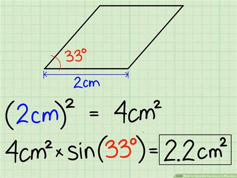 Area Of A Rhombus Formula