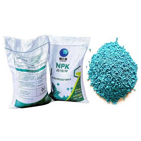 Agricultural Grade Npk Mgo Te Blue Compound Fertilizer