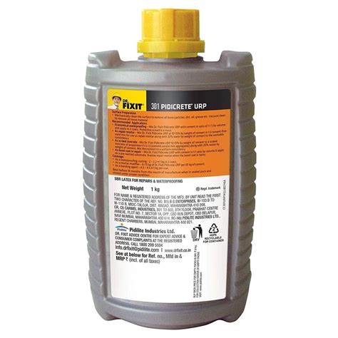 Dr Fixit 301 Pidicrete URP Chemical For Construction Packaging Size