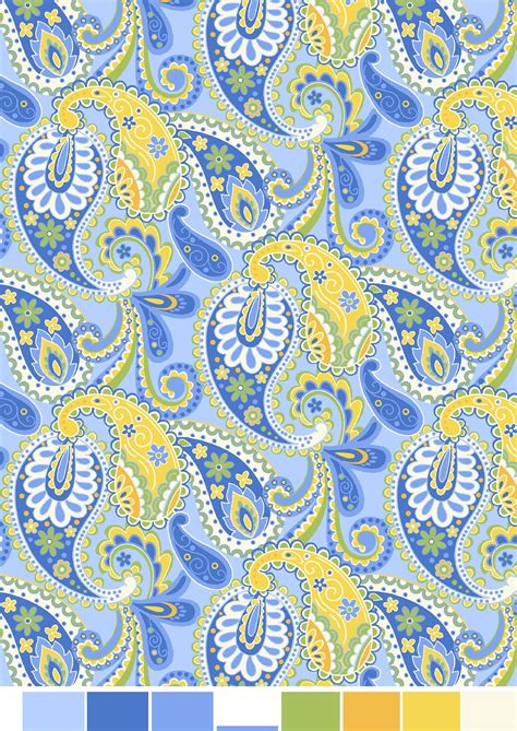 Rtc Fabrics 100 Cotton 44 Width Paisley Provence Blue Print Fabric By