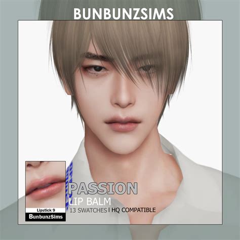 Passion Lip Balm 13 Swatches BunbunzSims The Sims 4 Skin Sims 4 Cc