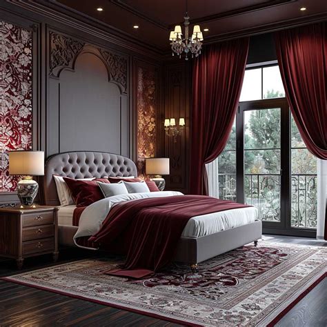 10+ Bold Bedroom Window Covering Ideas in Maroon • 333+ Inspiring ...