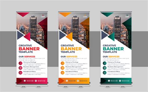 Business Roll Up Banner X Banner Standee Pull Up Design Layout For