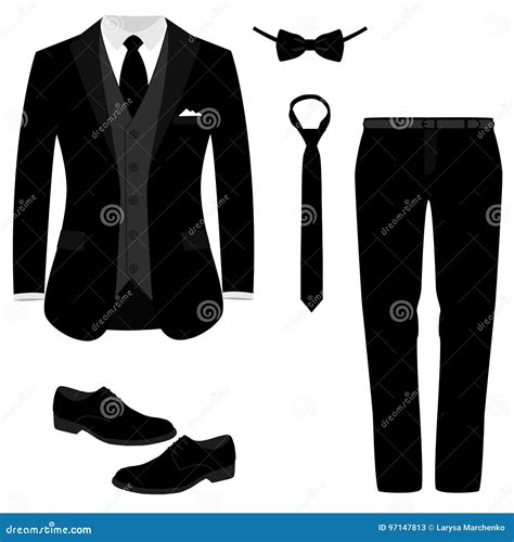 Costume Du S D Hommes De Mariage Smoking Illustration De Vecteur