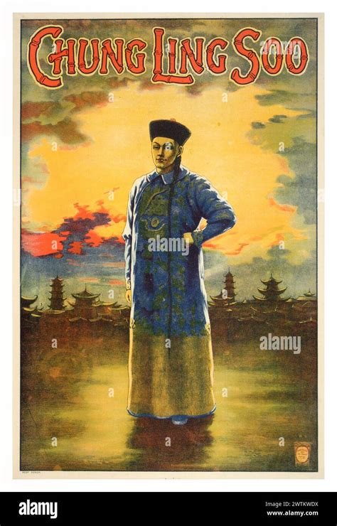 Magic Poster Chung Ling Soo Stock Photo Alamy