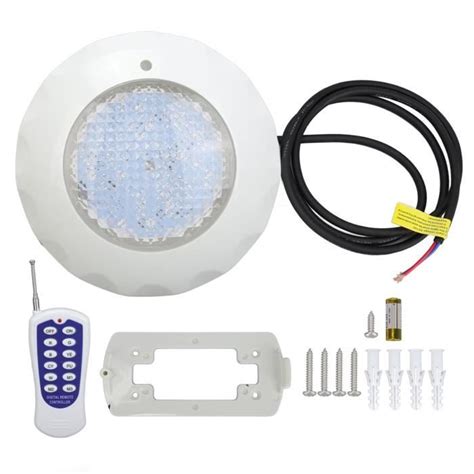 EBTOOLS Lumières de piscine à LED RVB étanches IP68 15W LED RGB Piscine