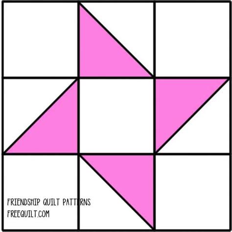 Friendship Star Quilt Pattern to Print | Star quilt patterns, Barn quilt patterns, Quilt blocks