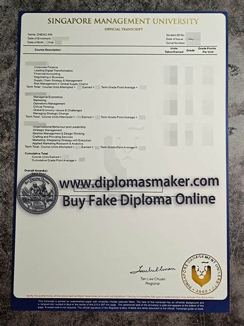 For Sale Fake Singapore Management University Degree Online