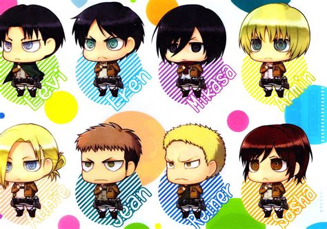 Shingeki No Kyojin Chibi Shingeki No Kyojin Ataque En Titán Aot Snk