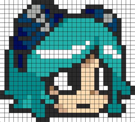 Ramona Flowers Scott Pilgrim Perler Bead Pattern Ramona Flowers