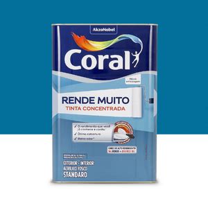 Tinta Acrílica Fosca Rende Muito Standard Interior e Exterior Azul