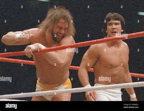 Ricky Steamboat Randy Macho Man Savage1986 By John Barrett Photolink