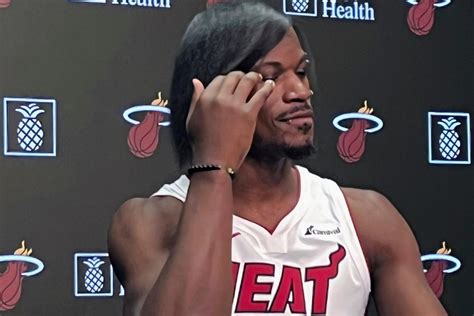 Jimmy Butler Shows Off Emo Hairstyle Predicts Heat Will Win Nba