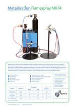 Unité de pulvérisation thermique flamme poudre MK74 Metallisation