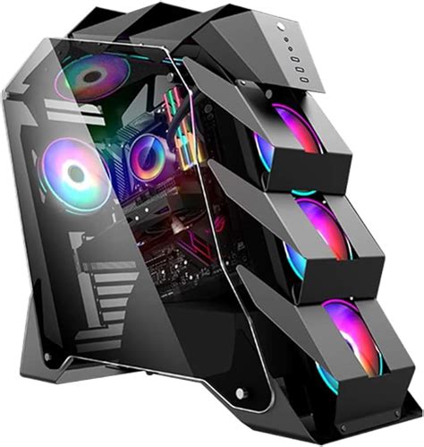 Gaming Case Mid Tower Atx M Atx Pc Gaming Computer Case Tempered Glass Side Panel Usb 3 0 Water