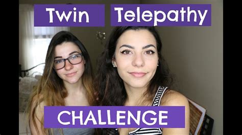 TWIN TELEPATHY CHALLENGE!!! - YouTube