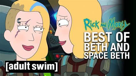 Rick And Morty Best Of Beth And Space Beth Adult Swim Uk Youtube