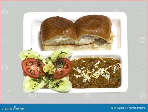 Pav Bhaji Is A Fast Food Dish From India Thick And Spicy Vegetable