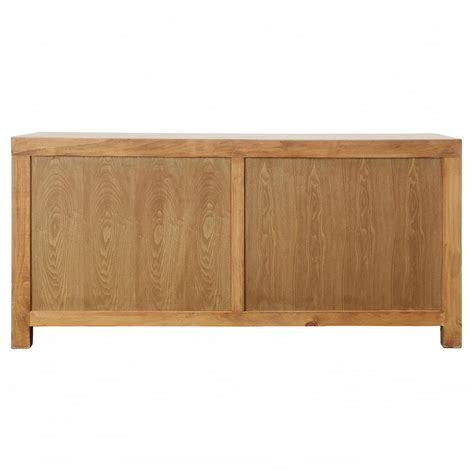 Lovenya Coastal Beach Light Brown Reclaimed Pine Wood Sideboard