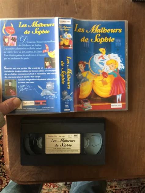 CASSETTE VIDEO VHS DESSIN ANIME Les Malheurs De Sophie Polygram EUR 3