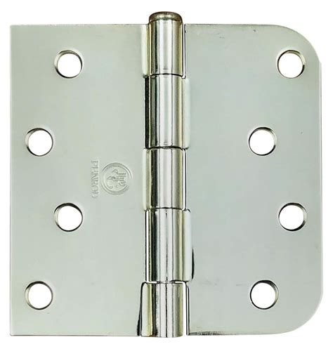 Residential Door Hinges 4 Inch With 58 Inch Square Bright Polished