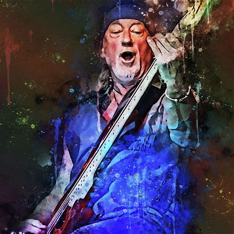 Roger Glover Deep Purple Portrait 3 Digital Art by Yury Malkov