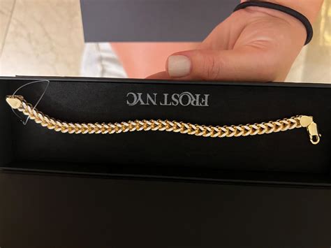 Hollow Mens Miami Cuban Link Bracelet 10k 14k Yellow Gold Frostnyc