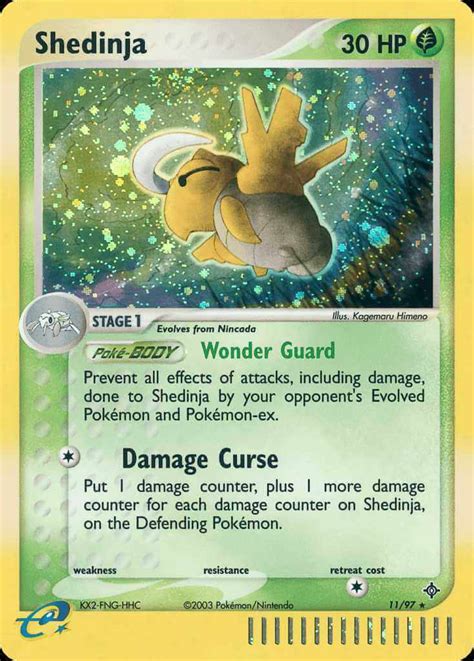 Shedinja Ex Pok Mon Card Database Pokemoncard