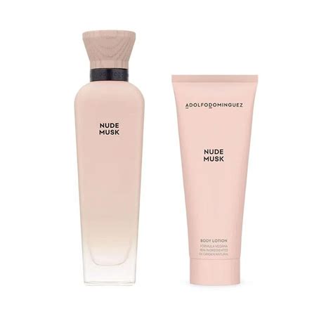 Set Perfume Body Lotion Adolfo Dominguez Agua Fresca Nude Musk X U