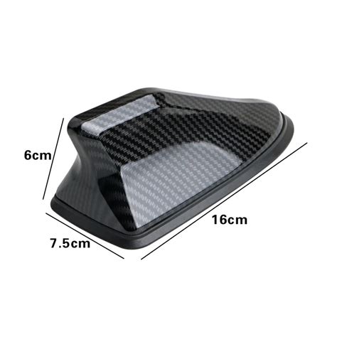 Generic Cm Universal Carbon Fiber Look Car Roof Top Mount Shark Fin