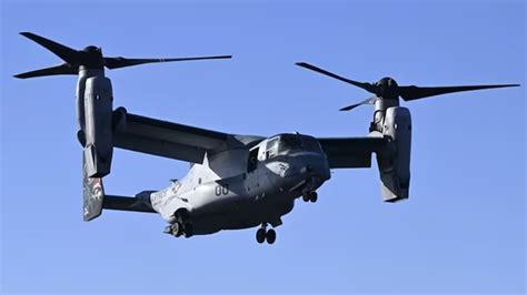 US military Osprey aircraft with 8 aboard crashes into the sea off ...