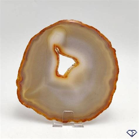 Tranche D Agate Naturelle Du Br Sil