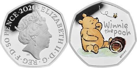 Pence Elizabeth Ii Winnie The Pooh Silver Proof United