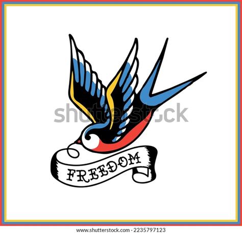 Swallow Tattoo Stock Vector Tattoo Style Stock Vector (Royalty Free ...