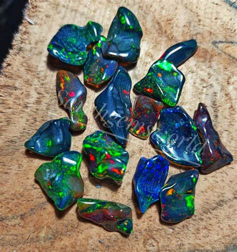 Outstanding Natural Black Ethiopian Opal Polish Rough Etsy