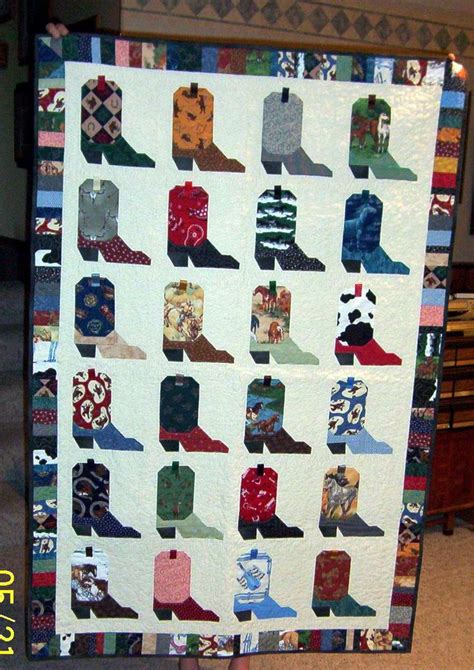 Cowboy Boot Quilt Pattern - WoodWorking Projects & Plans