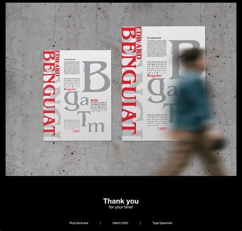 ITC Benguiat Type Specimen On Behance