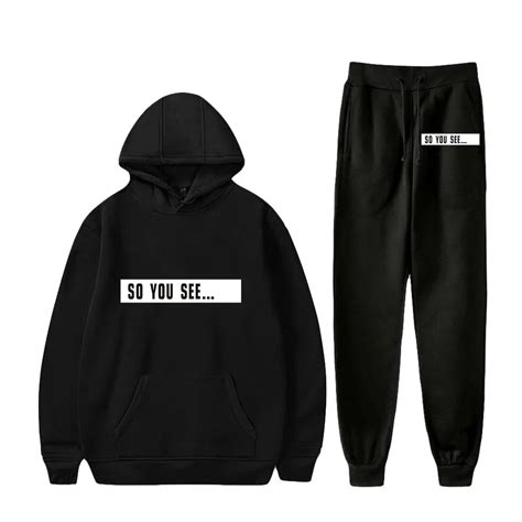 So You See Dhar Mann Merch Men's Sportswear Sets Casual Tracksuit Two ...