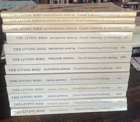 12 Volume The Living Bird Cornell Laboratory Of Ornithology 1964 1981