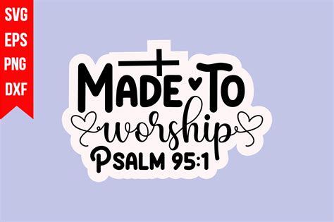 Made To Worship Psalm Graphic By Biplab Studio Creative Fabrica