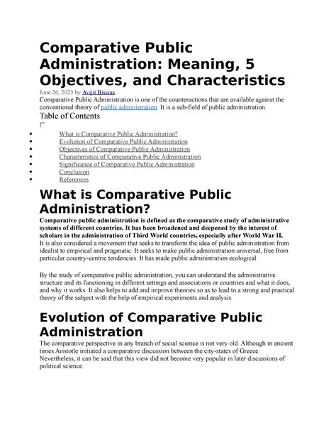 Cpa 2 Assignments Comparative Public Administration Meaning 5