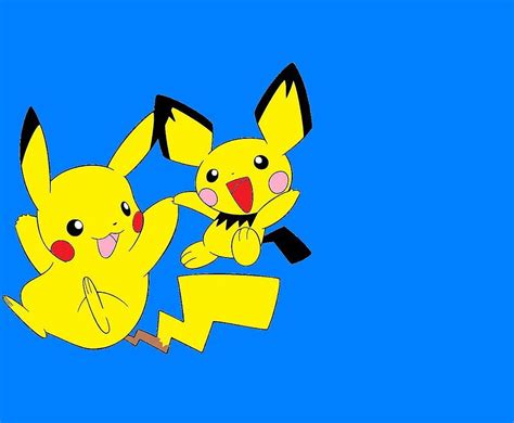 Pikachu And Pichu Hd Wallpaper Pxfuel